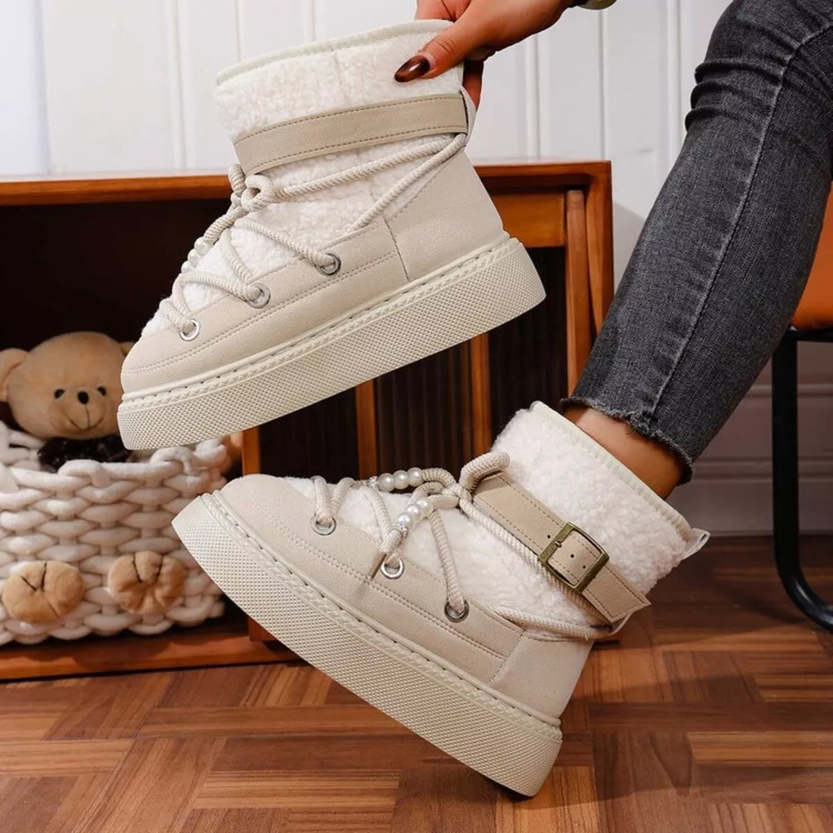 Lace Up Platform Boots