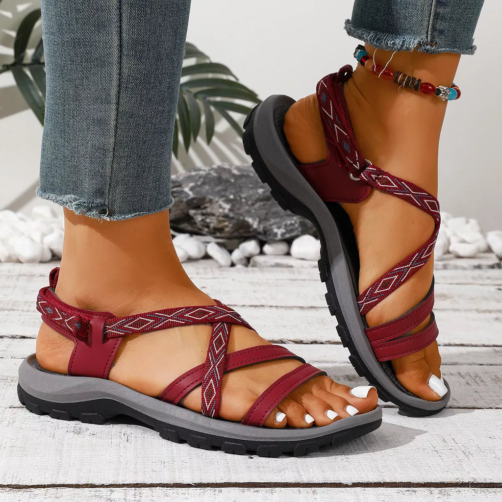 Open Toe Flats Sandals
