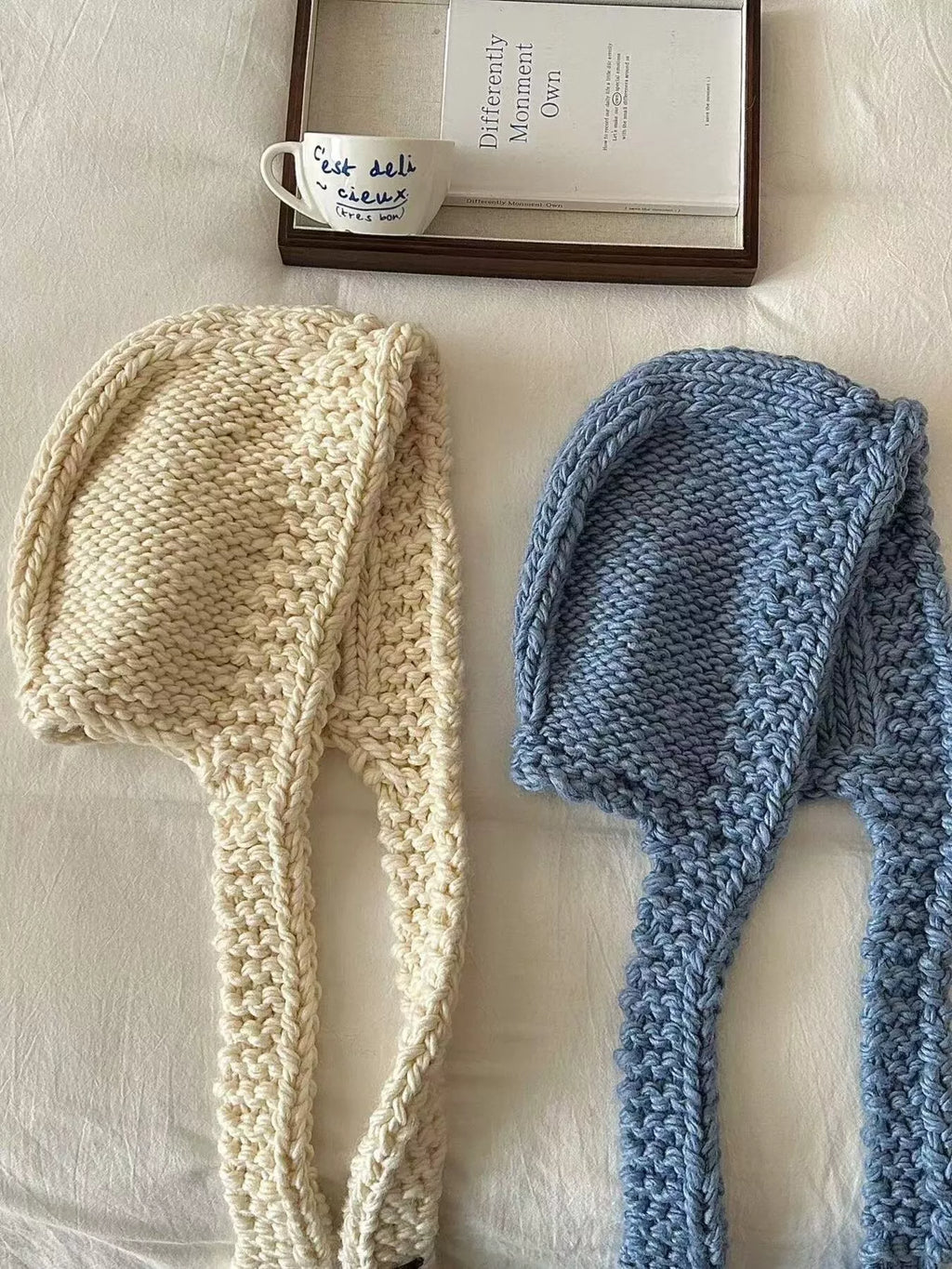 Knitted Earflap Beanie Hat