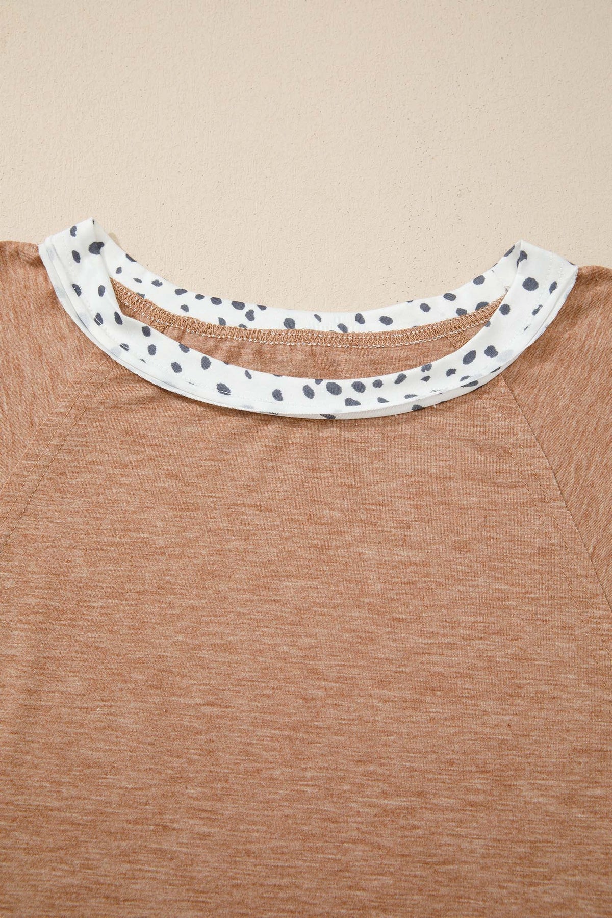 Plus Size Leopard Colorblock Patchwork Tee