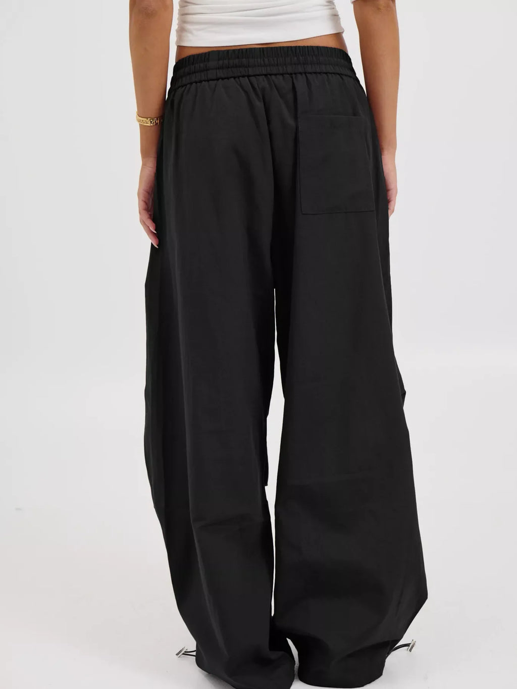 Drawstring Wide Leg Pants