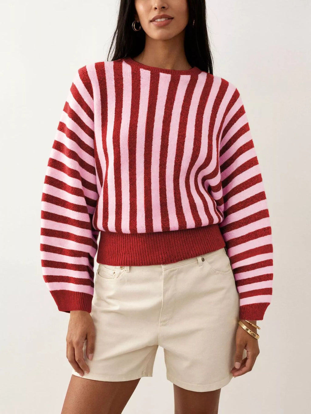 Striped Crew Neck Sweater