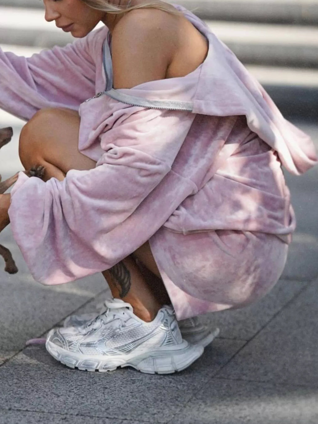Zip Up Hooded Outerwear and Shorts Set