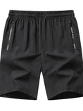 Men's Plus Size Drawstring Shorts with Pockets