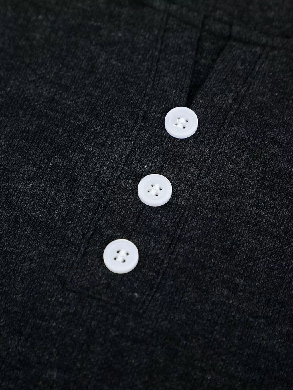 Men's Henley T-Shirt with Button Detail