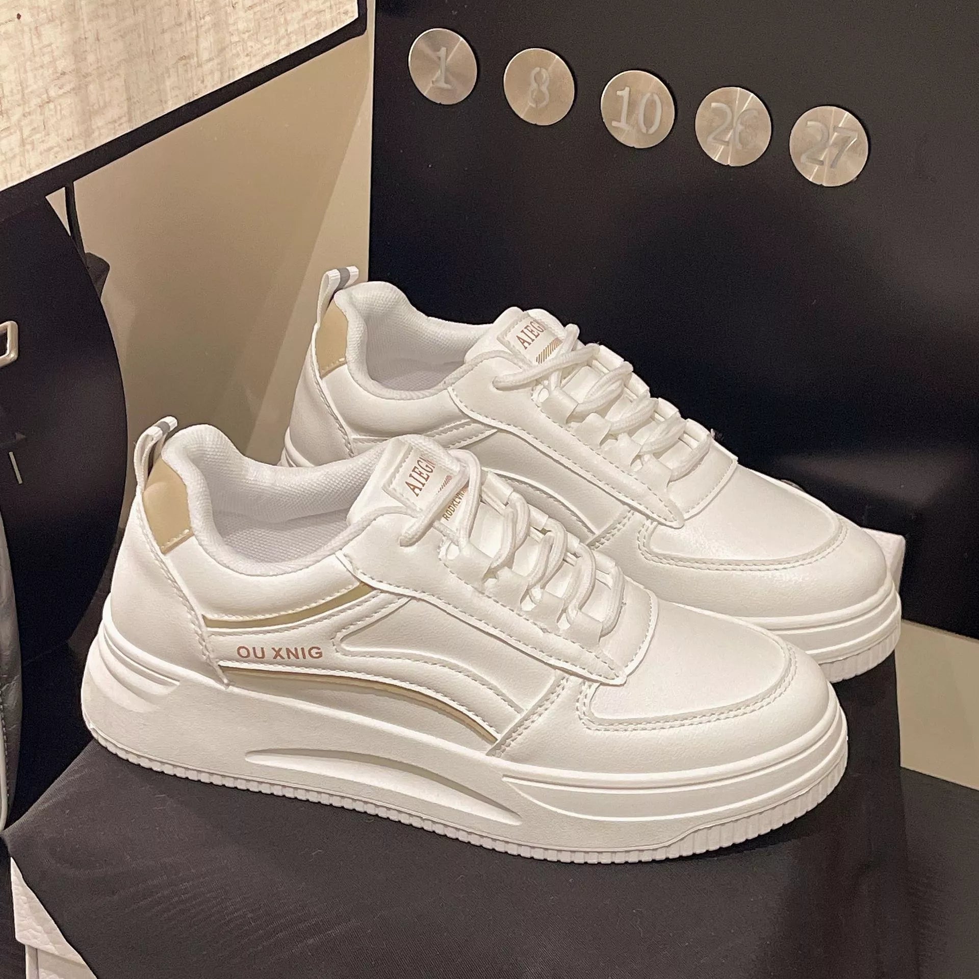 Classic Lace-Up Platform Sneakers
