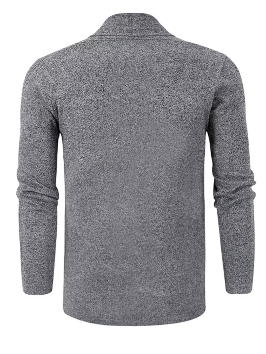 Men's Plus Size Long Sleeve Open Front Cardigan