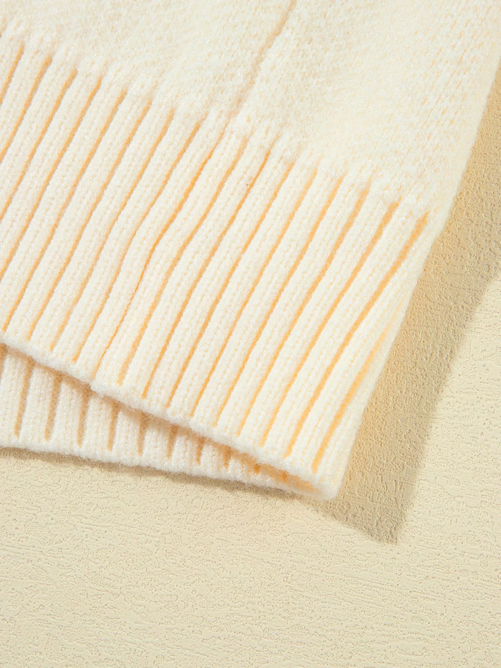 Solid Color Knit Lapel Collar Single Button Sweater Cardigan