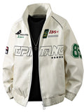 Men's Plus Size Zip Up Long Sleeve Jacket