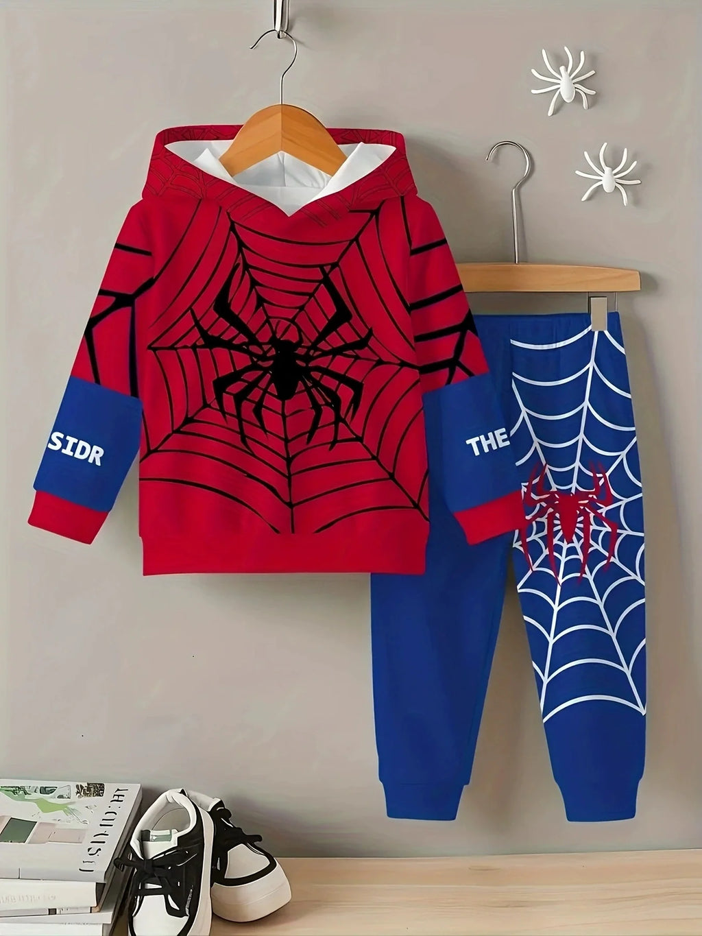 Children's Spider Web Hoodie and Pants Set