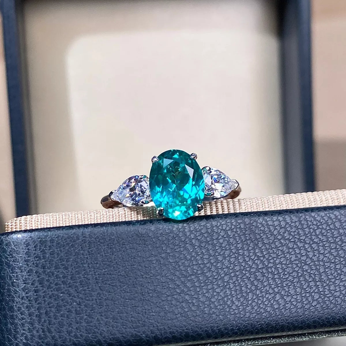 Topaz 925 Sterling Silver Oval Ring