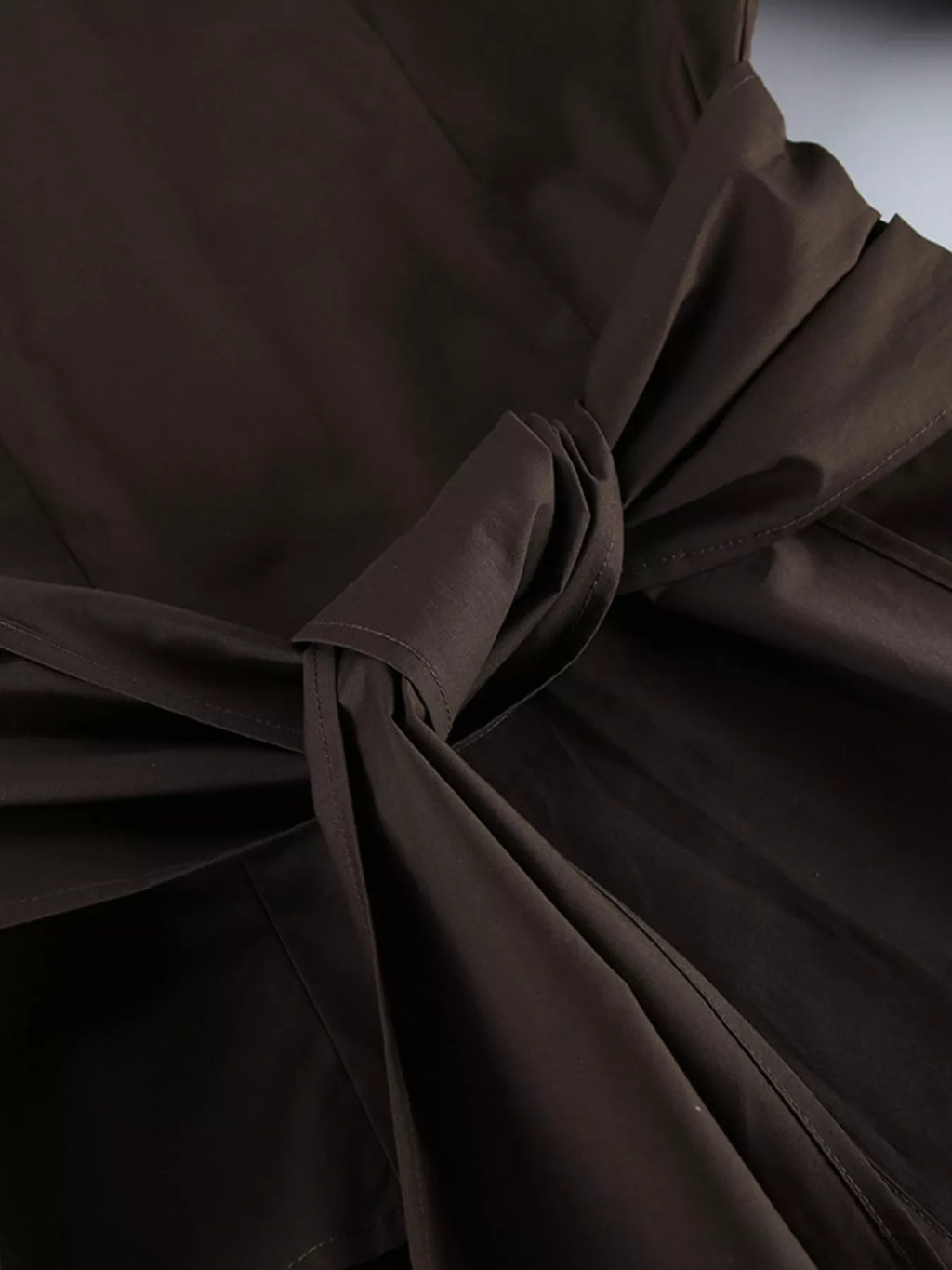 Slim-Fit Ruched Waist Shirt
