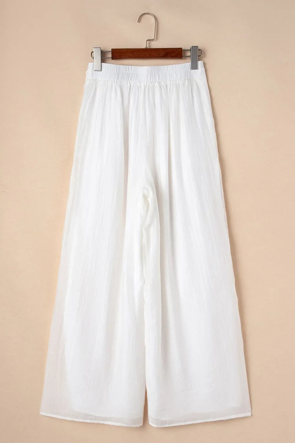 Tie Waist Pleated Wide Leg Pants