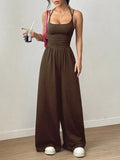 Spaghetti Strap Wide-Leg Jumpsuit