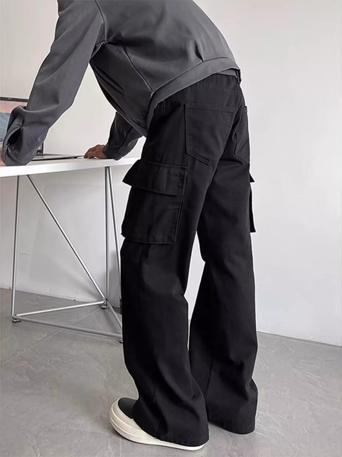 Men's Plus Size Vintage Washed Cargo Pants