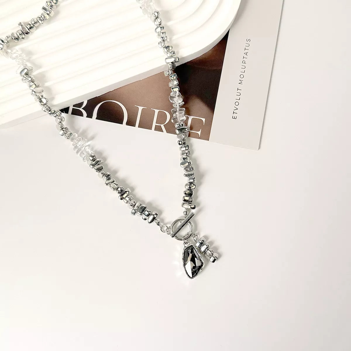 Chunky Gemstone Pendant Necklace