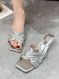 Open Toe Low Heels Sandals