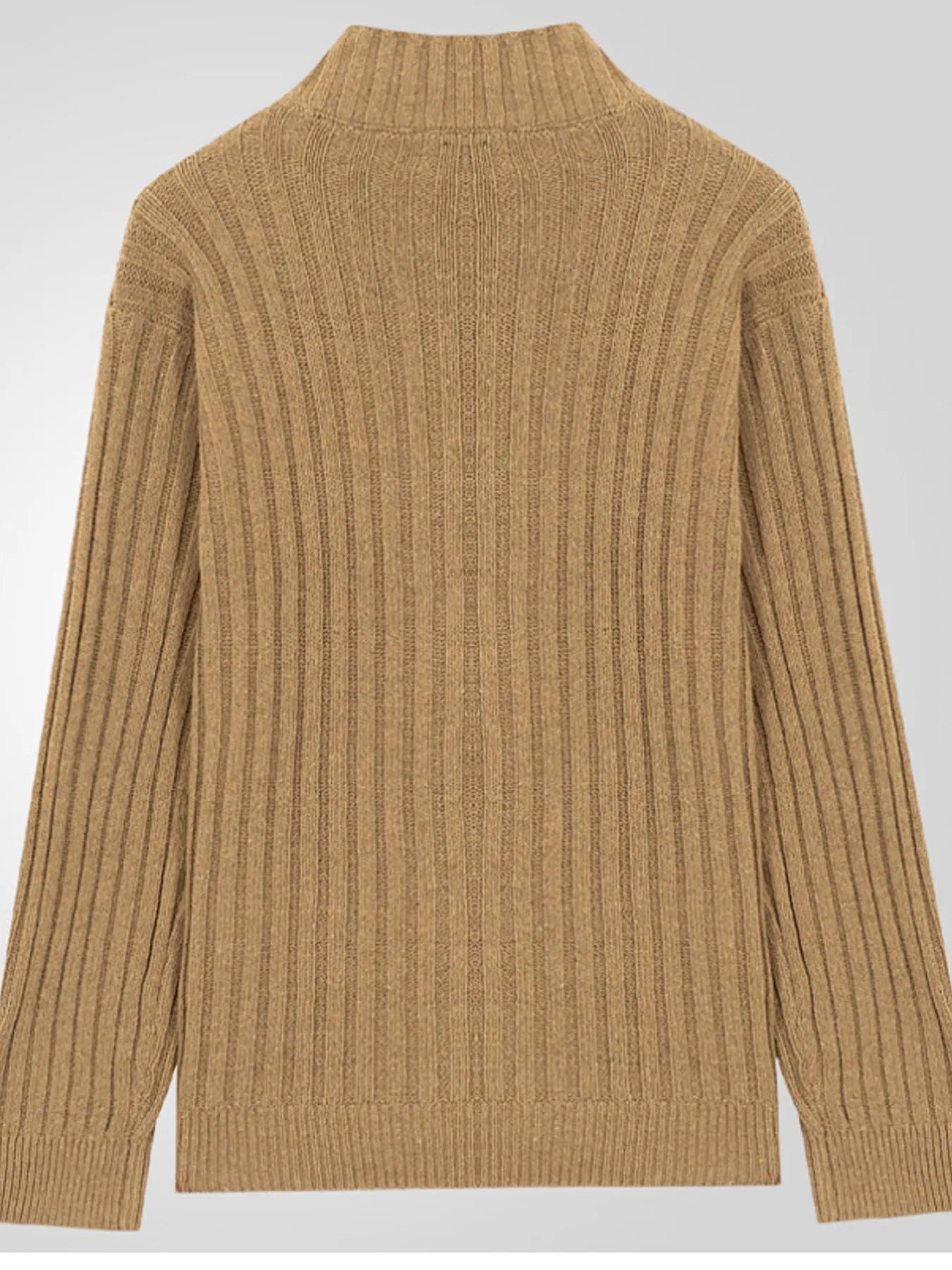 Men's Full Size Ribbed Button Up Cardigan Plus Size