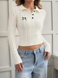Cable Knit Long Sleeve Sweater