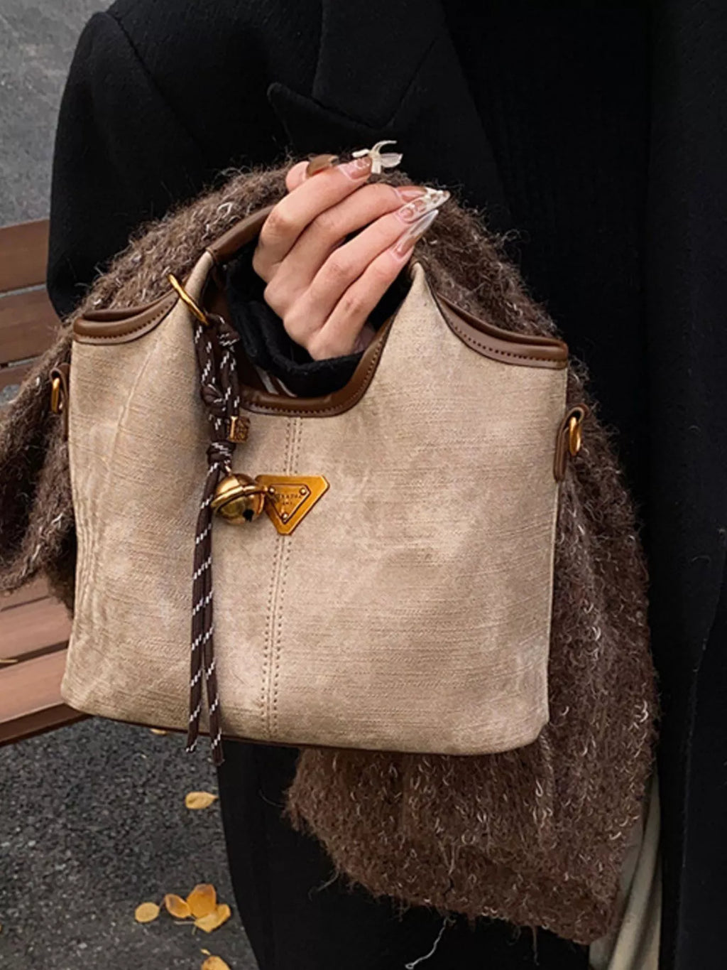 Vintage Leather Crossbody Bag