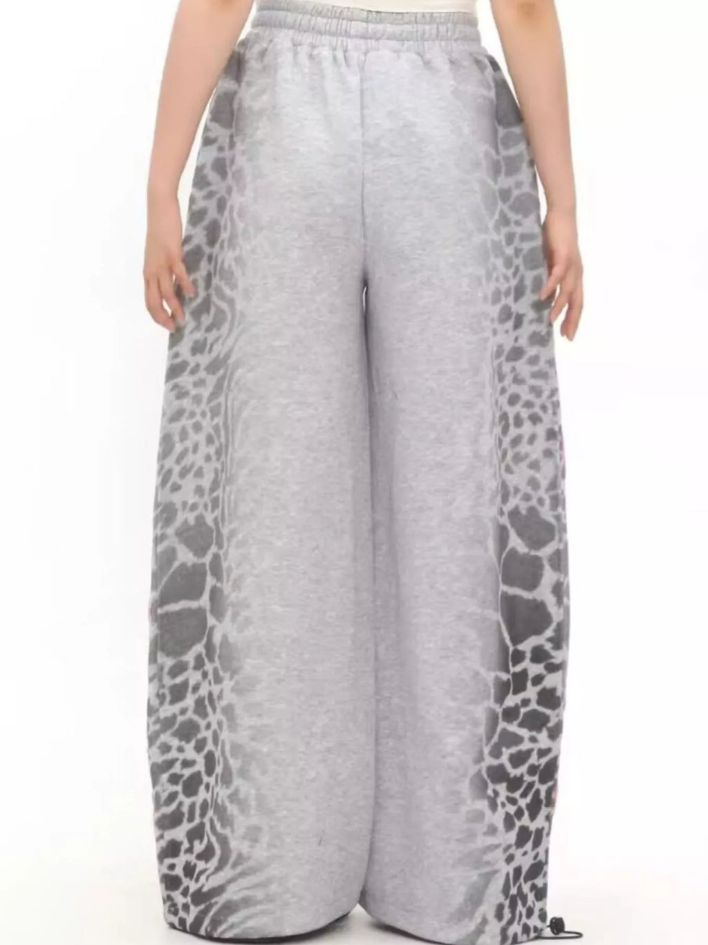 Men's Leopard Print Wide Leg Sweatpants