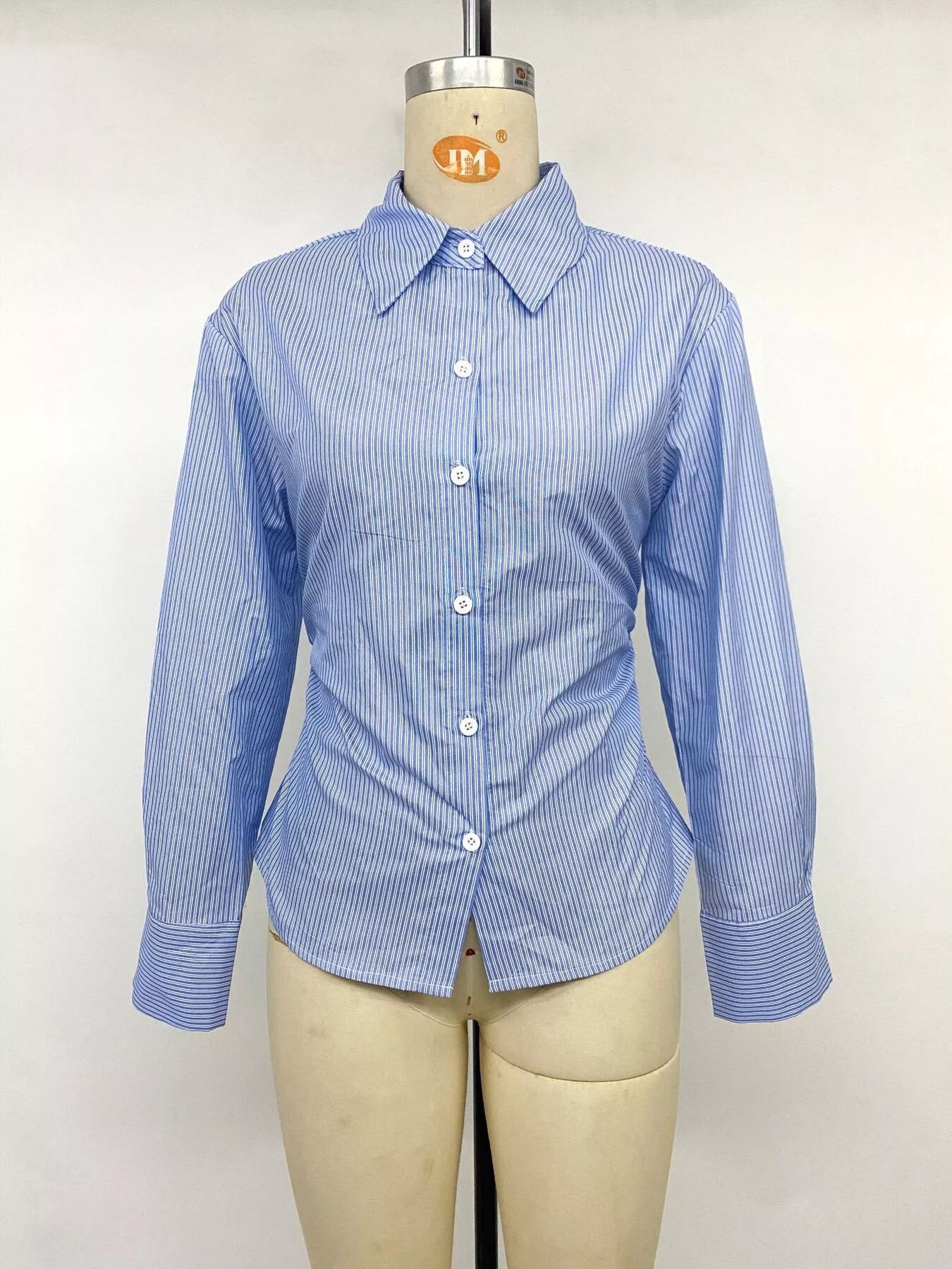Striped Slim-Fit Button-Down Shirt
