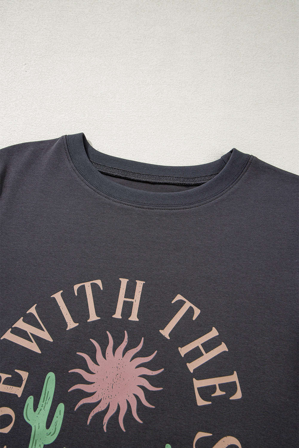 RISE WITH THE SUN Western Crewneck Tee