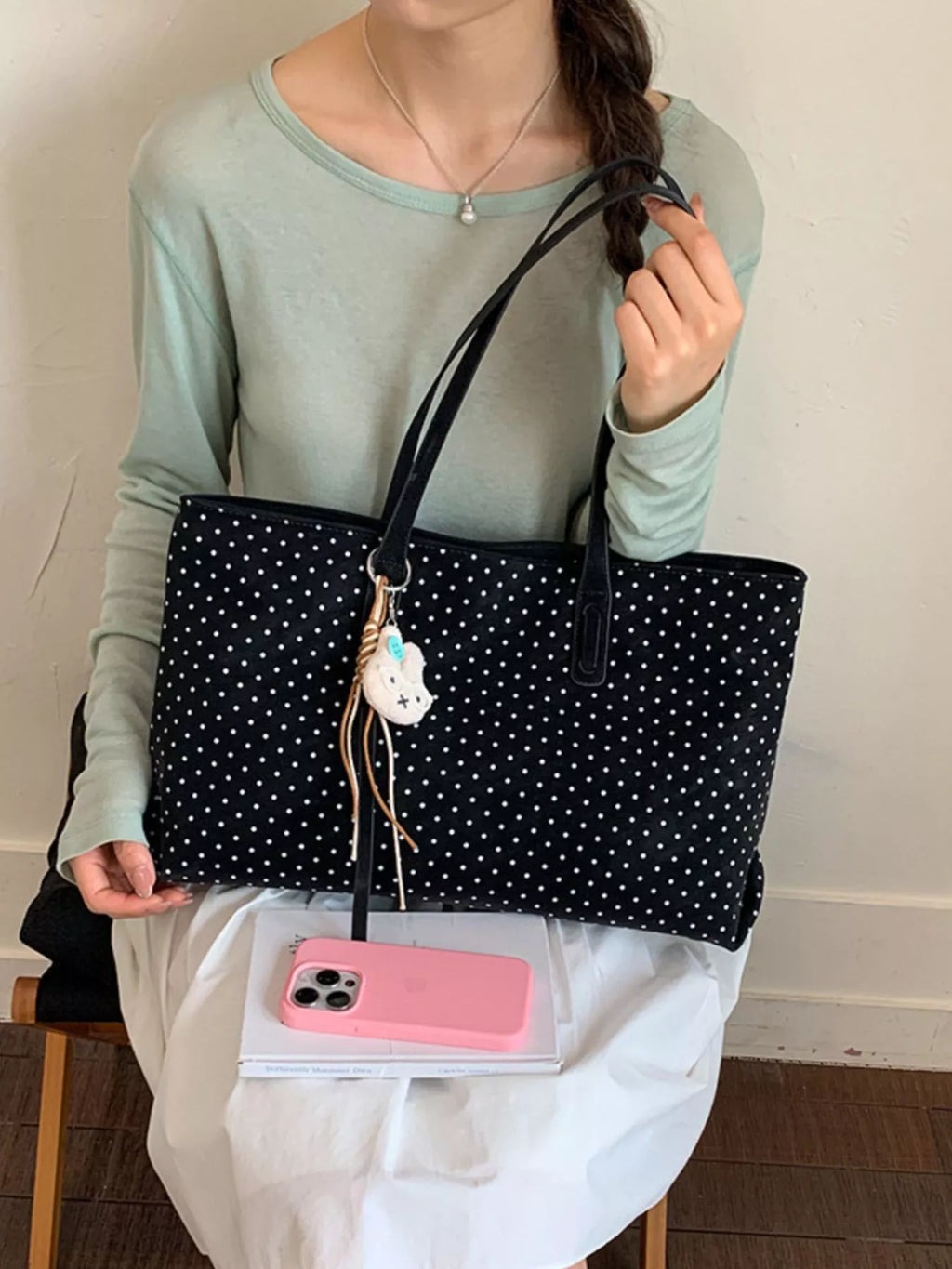 Polka Dot Shoulder Bag