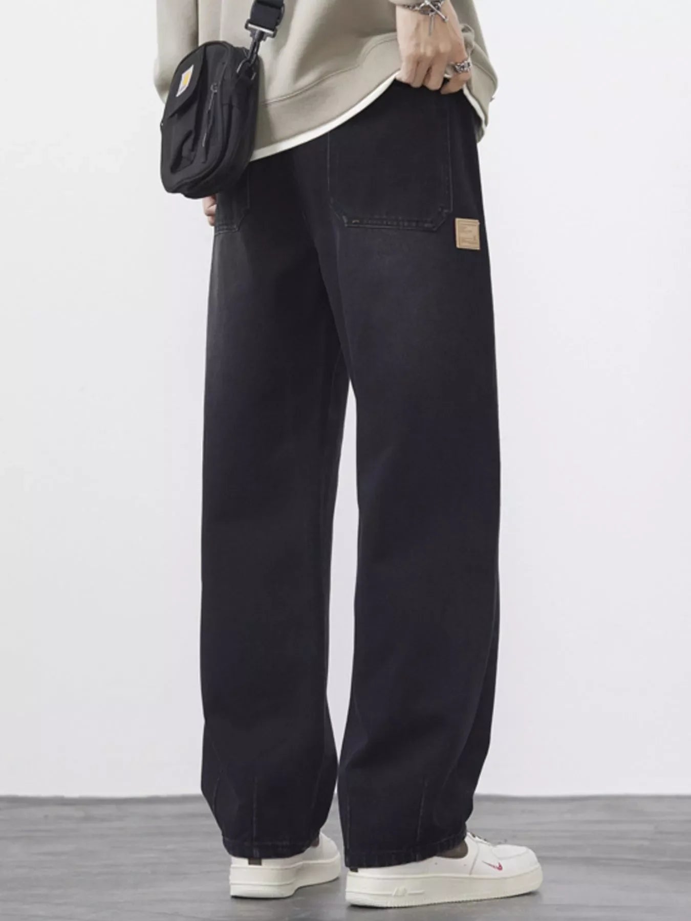 Men's Plus Size Wide Leg Jeans