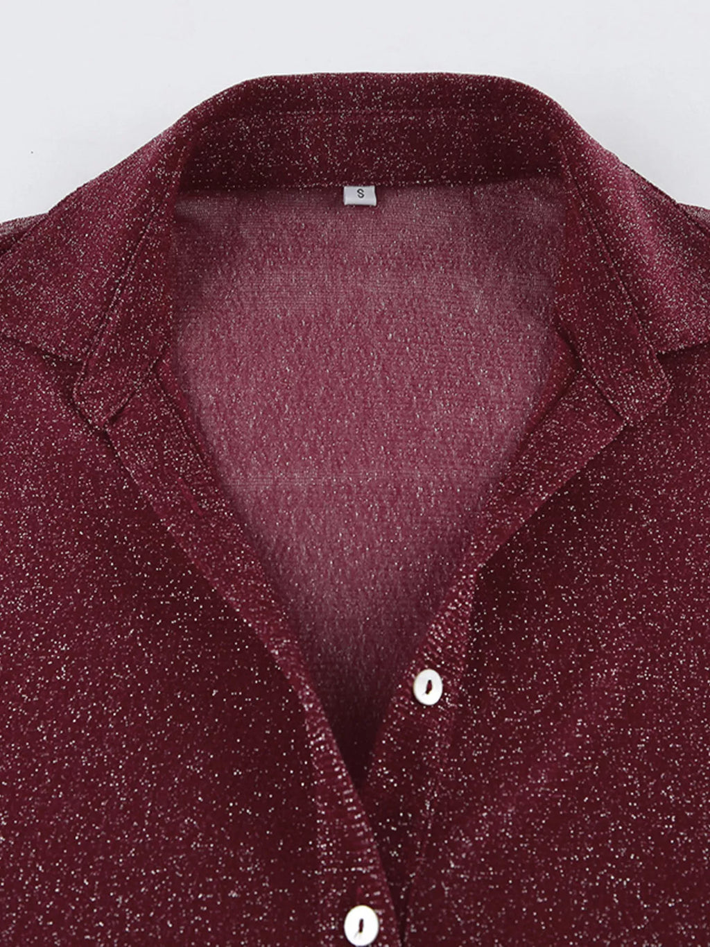 Button Down Long Sleeve Shirt with Scarf