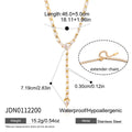Snake Zircon Y Necklace
