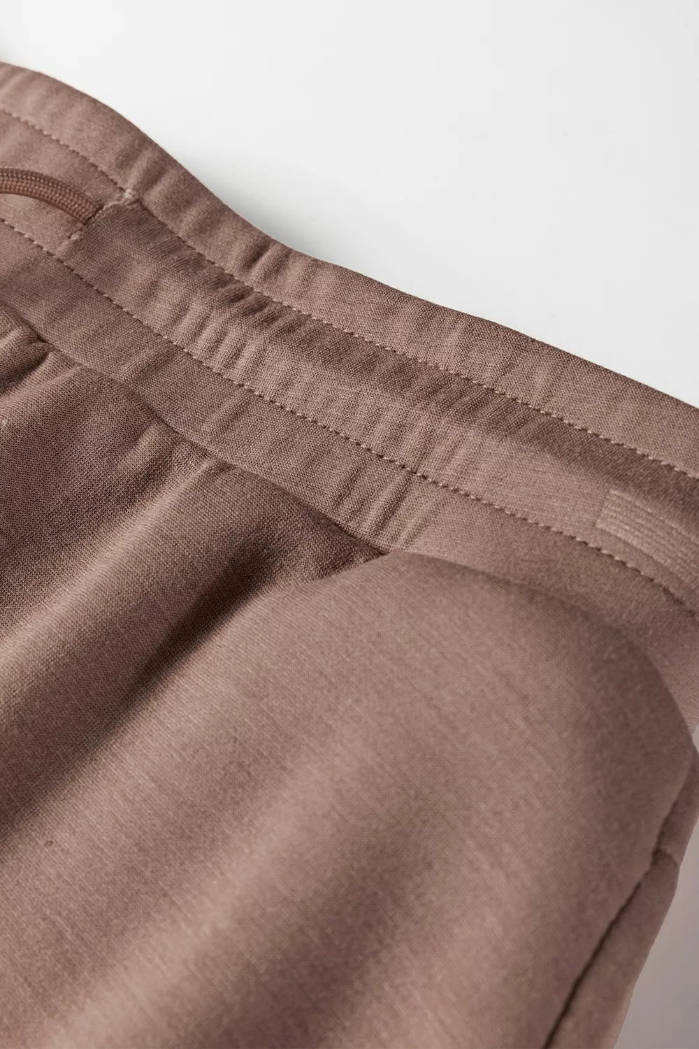 Solid Color Drop Shoulder Pullover Drawstring Mini Skirt 2pcs Outfit