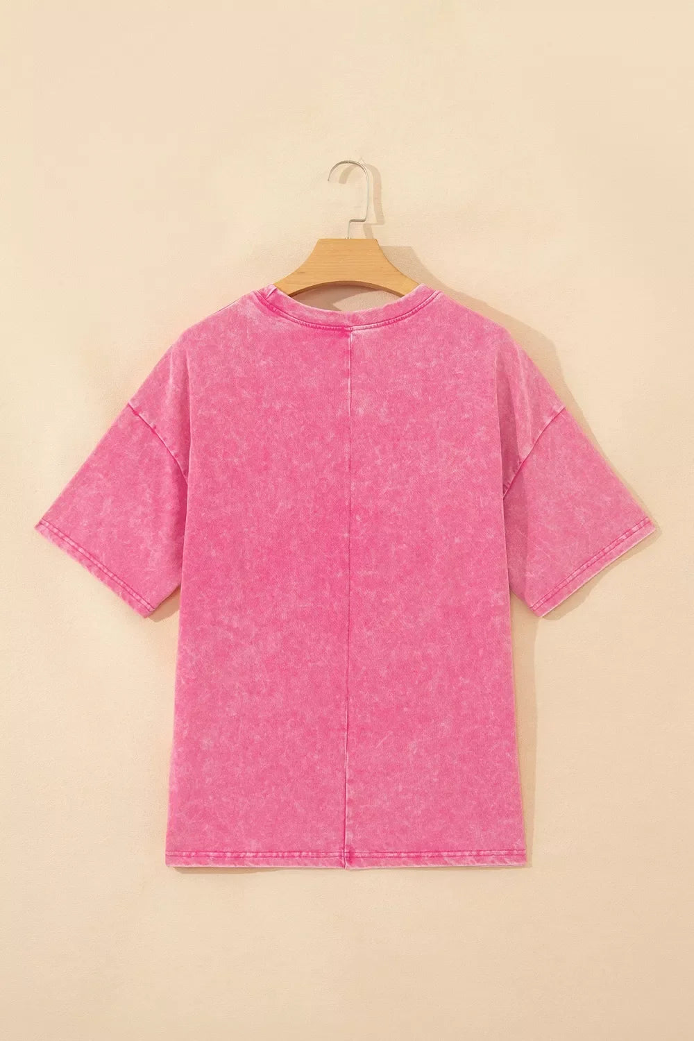 Solid Color Cotton Mineral Washed Oversize Tee