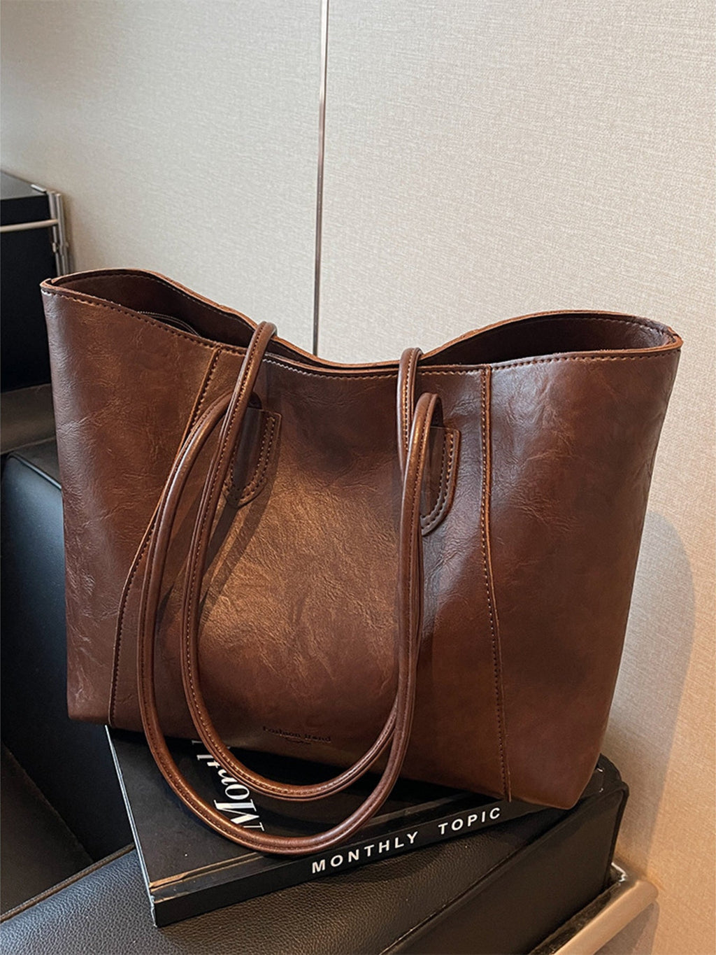 Classic Leather Tote Bag