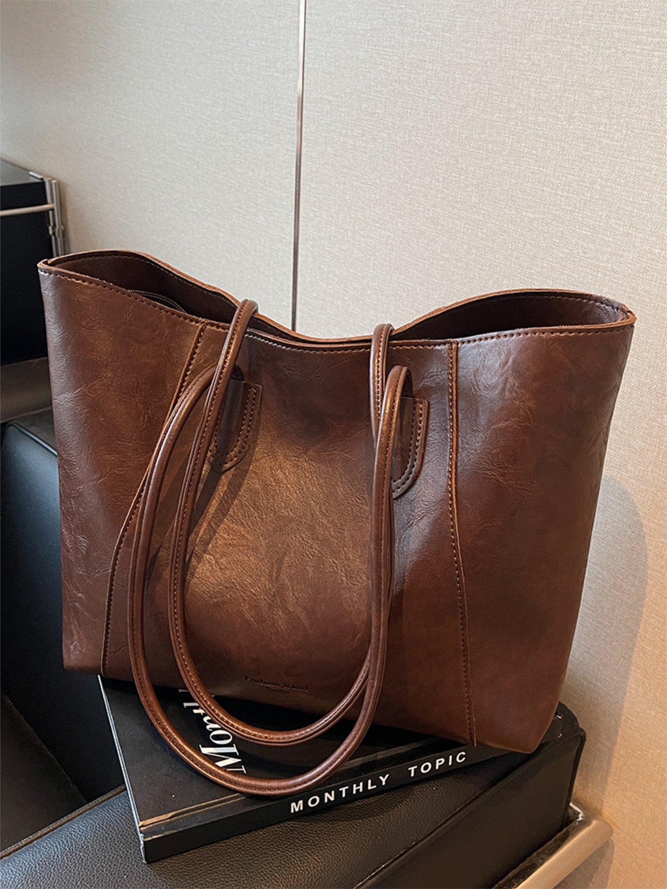 Classic Leather Tote Bag
