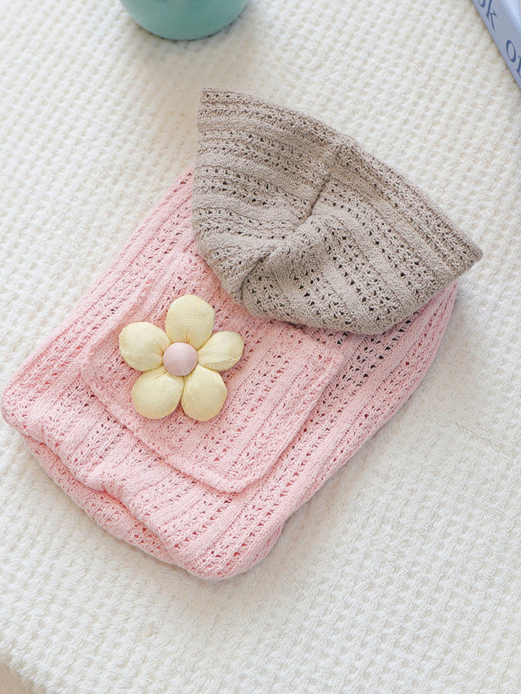 Flower Knitted Pet Hoodie