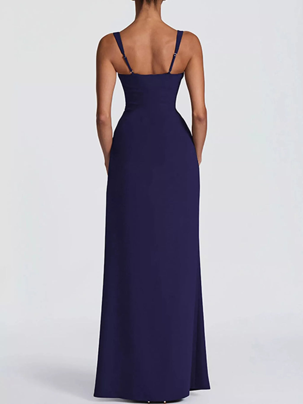 Sleeveless High-Slit Evening Maxi Dress