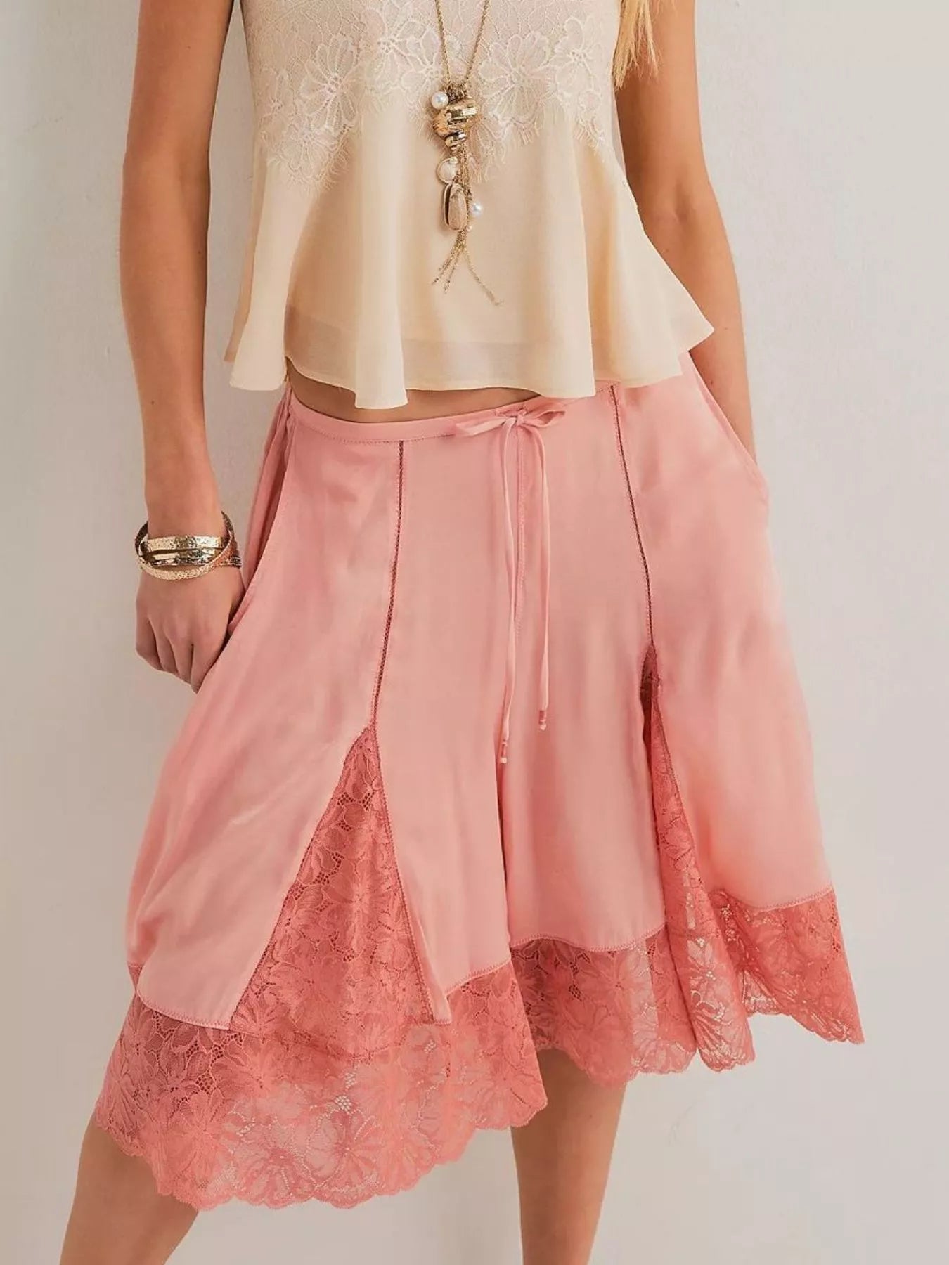 Lace Trimmed Shorts
