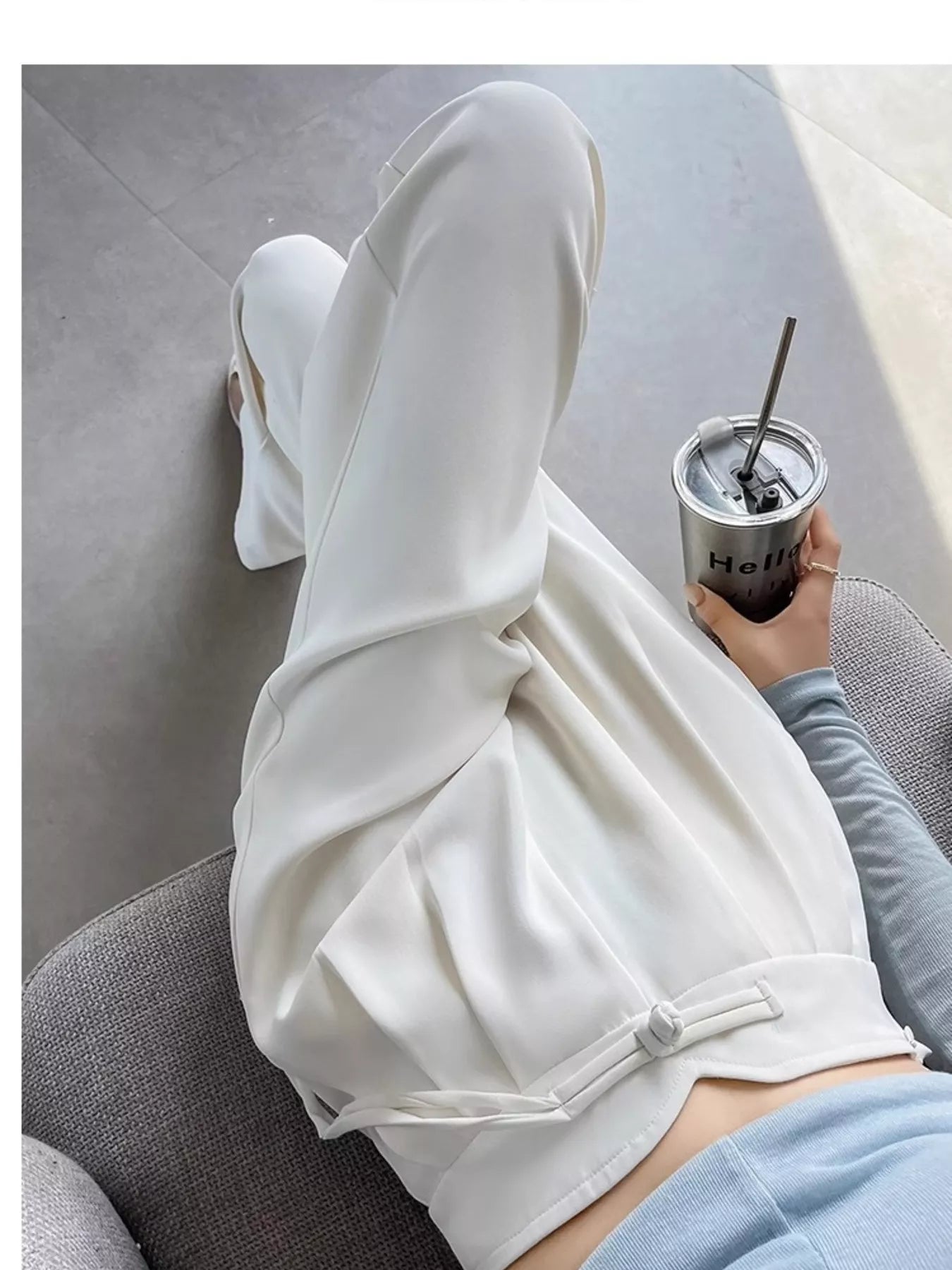 High-Waisted Wide-Leg Pants