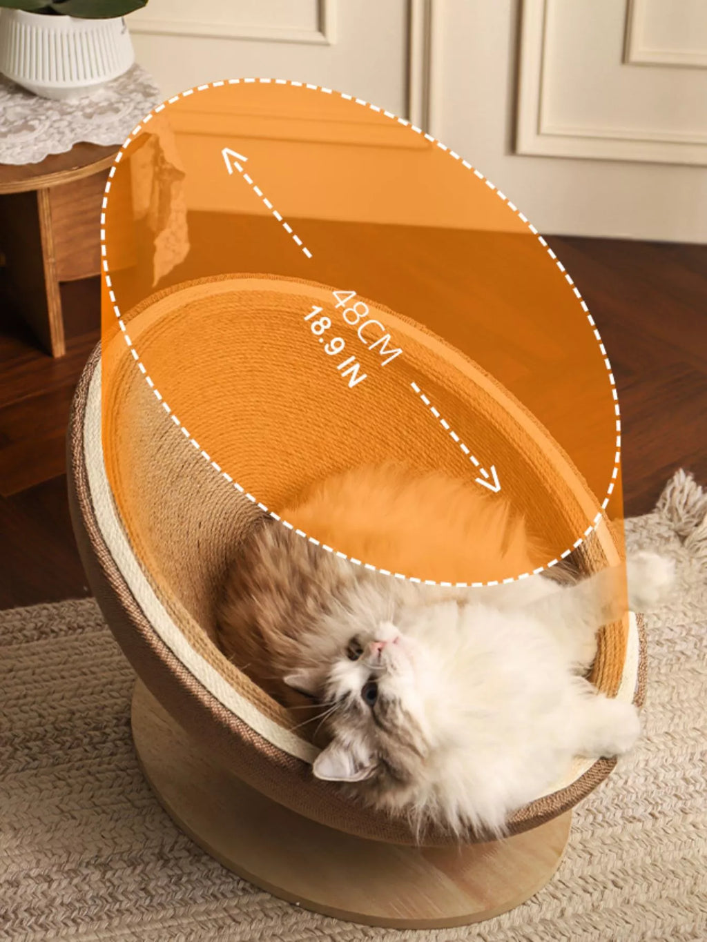 Cat Nest with Hemp Rope Scratcher