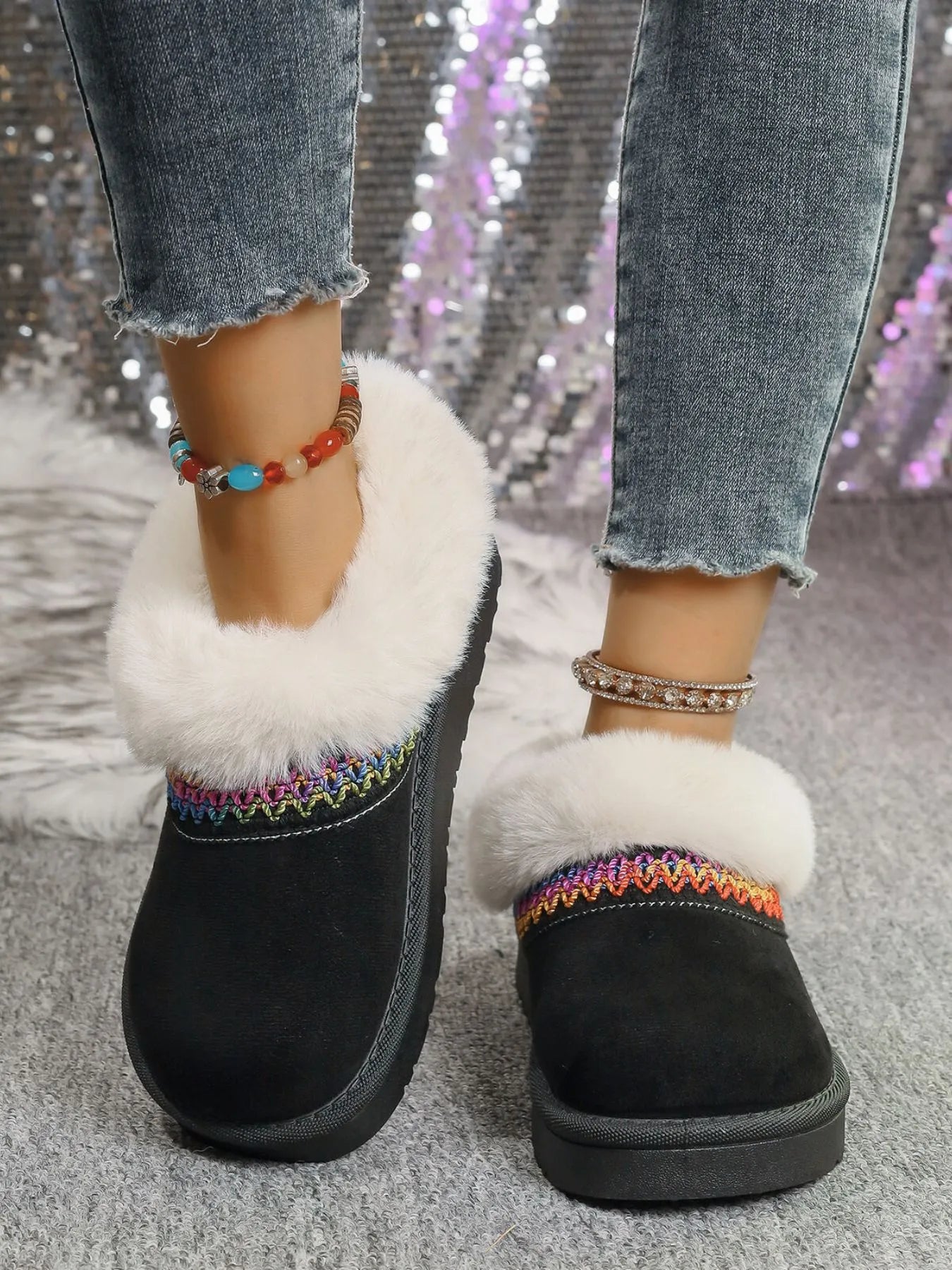 Round Toe Platform Boots