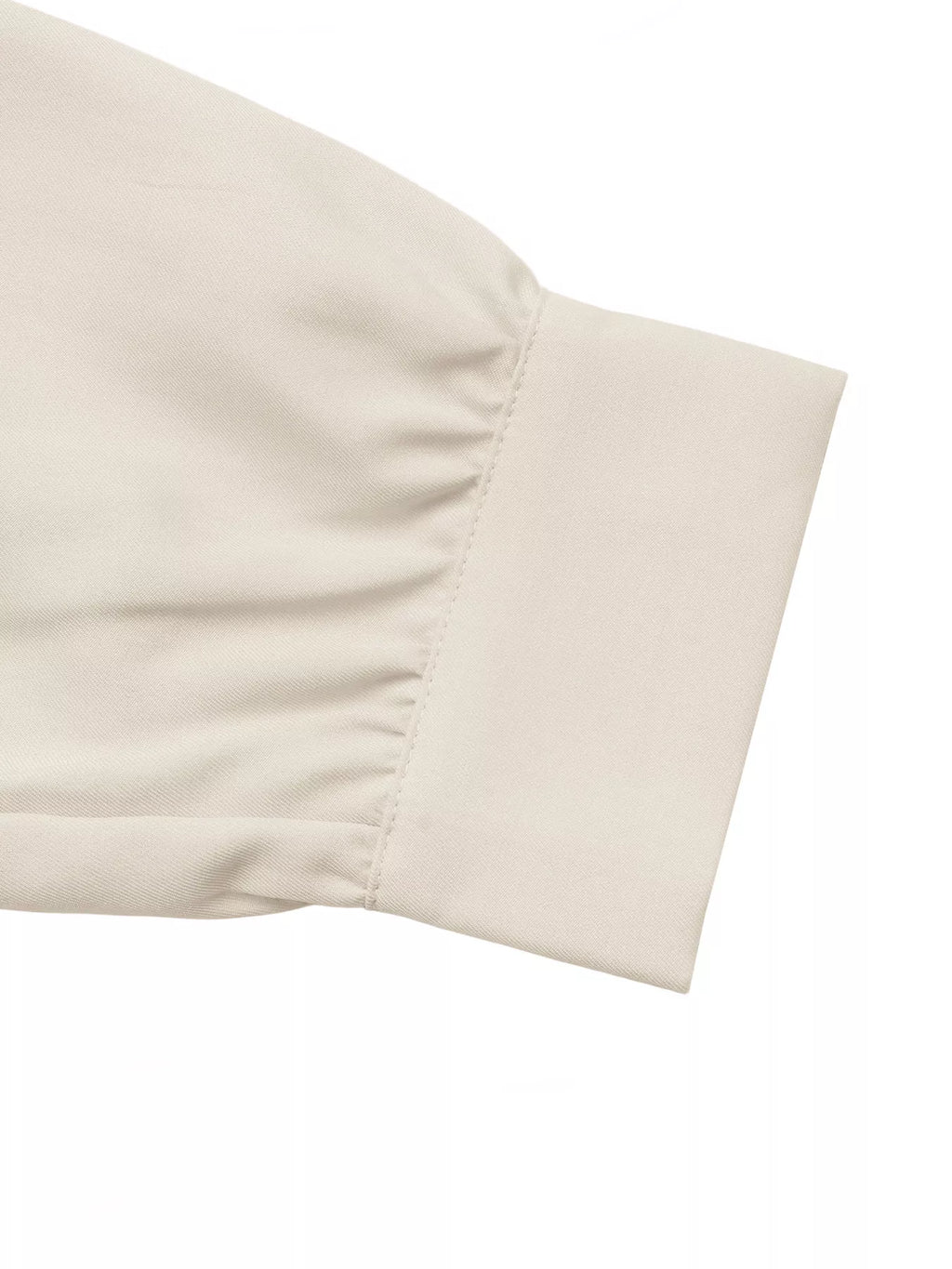 Ruched Button-Up Peplum Shirt