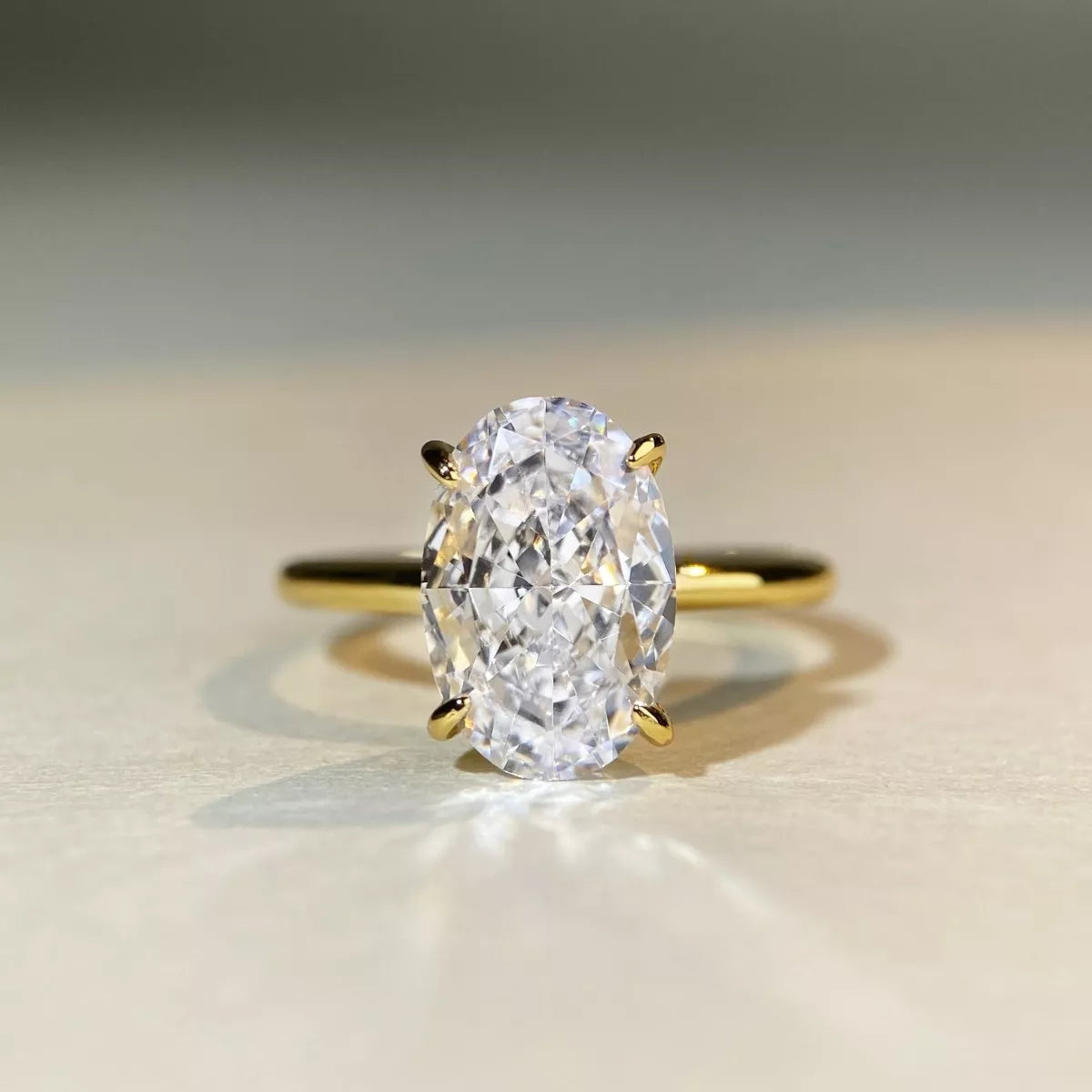 18K Gold-Plated Zircon Ring