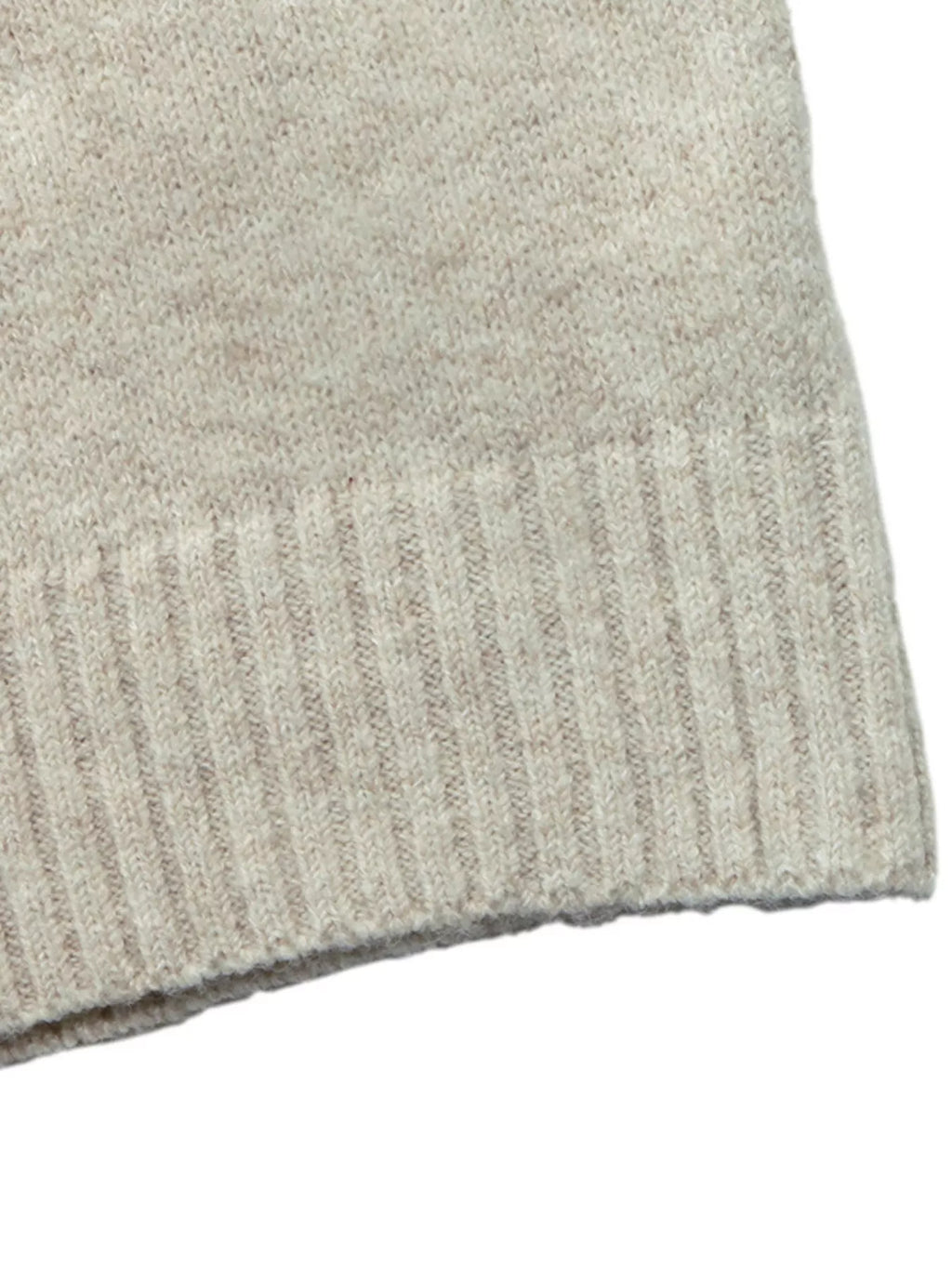 Contrast Trim Ribbed Cuff Tie-Sleeve Sweater