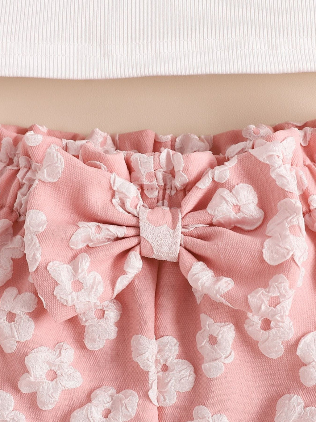 Children's Asymmetrical Neck Top and Shorts Set