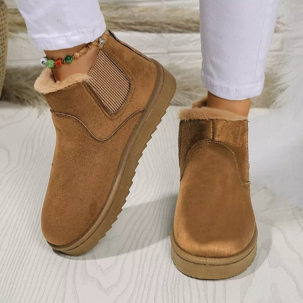 Round Toe Platform Boots