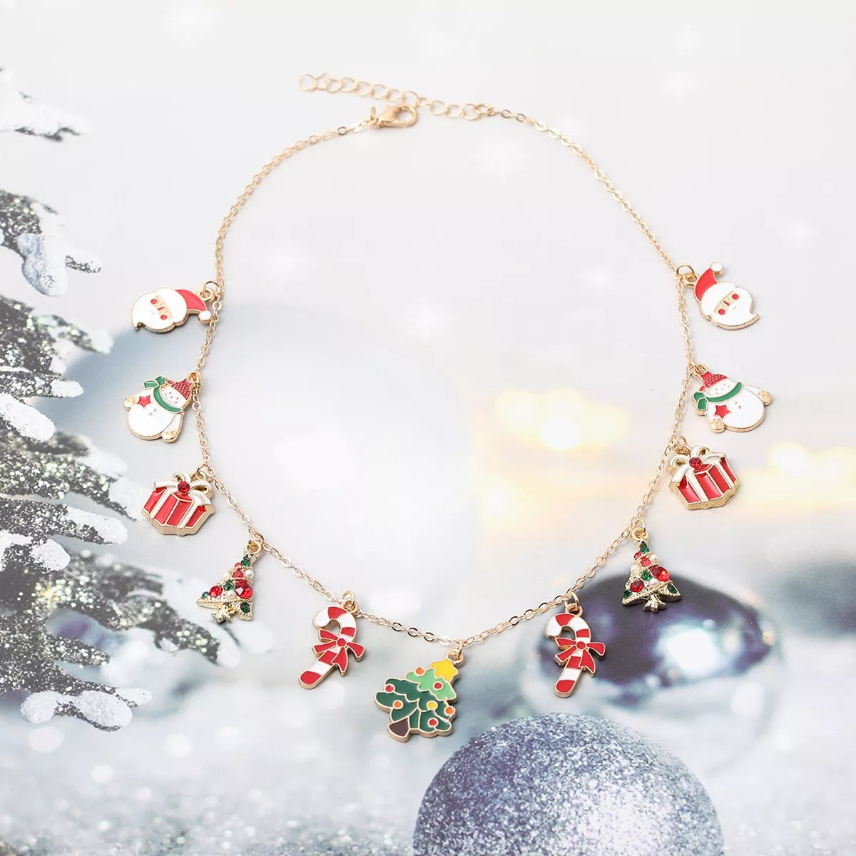 Christmas Charm Alloy Necklace