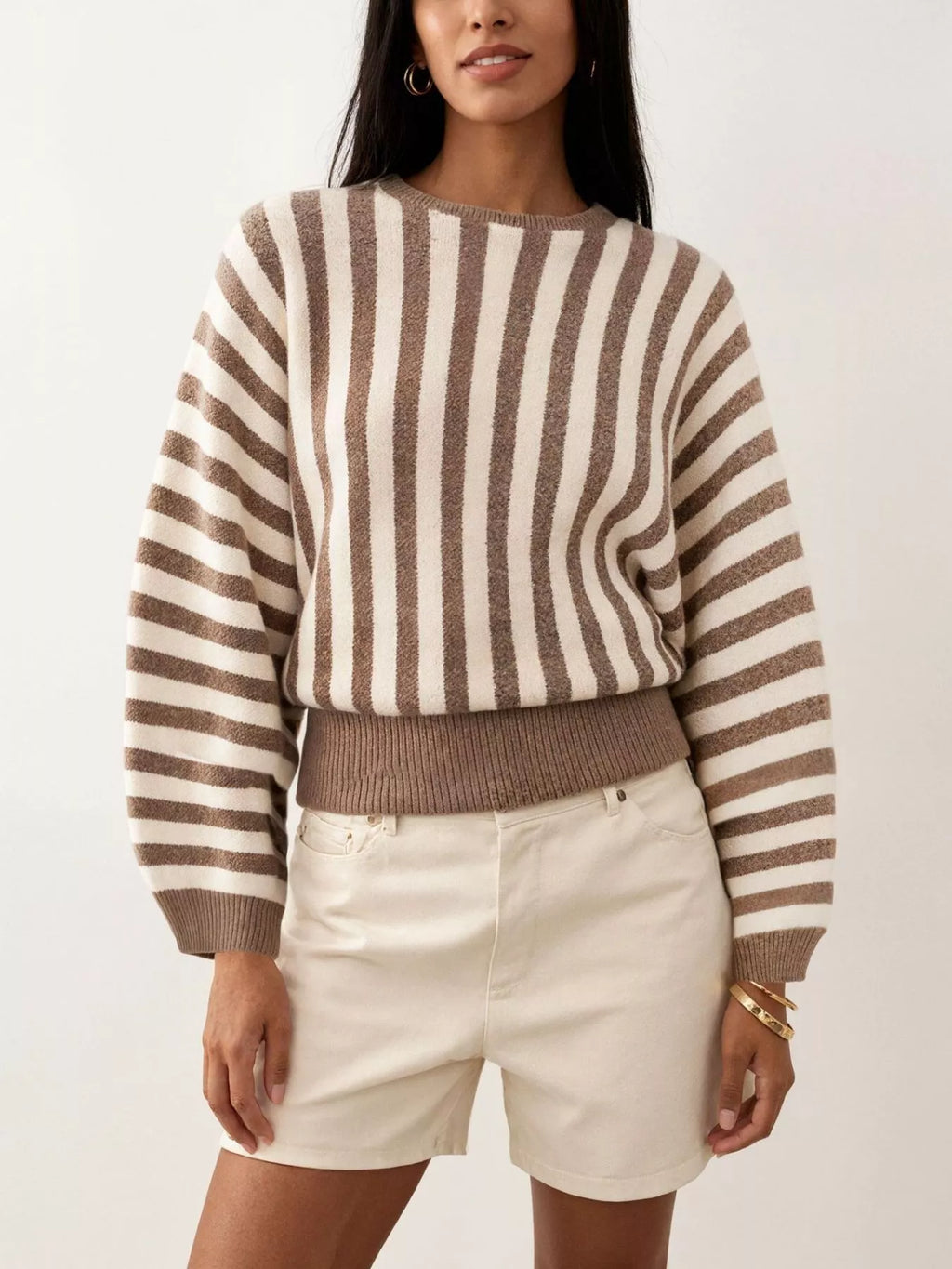 Striped Crew Neck Sweater
