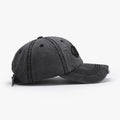 Embroidered Letter Distressed Cotton Baseball Cap