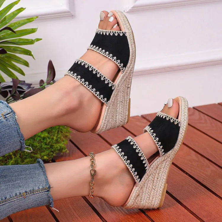 Espadrille Wedge Platform Sandals